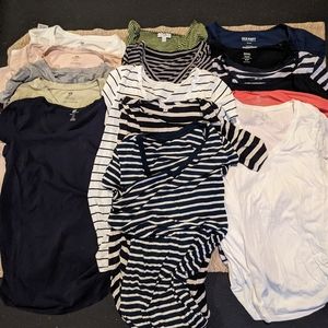 Maternity shirt bundle (sizes small & medium)